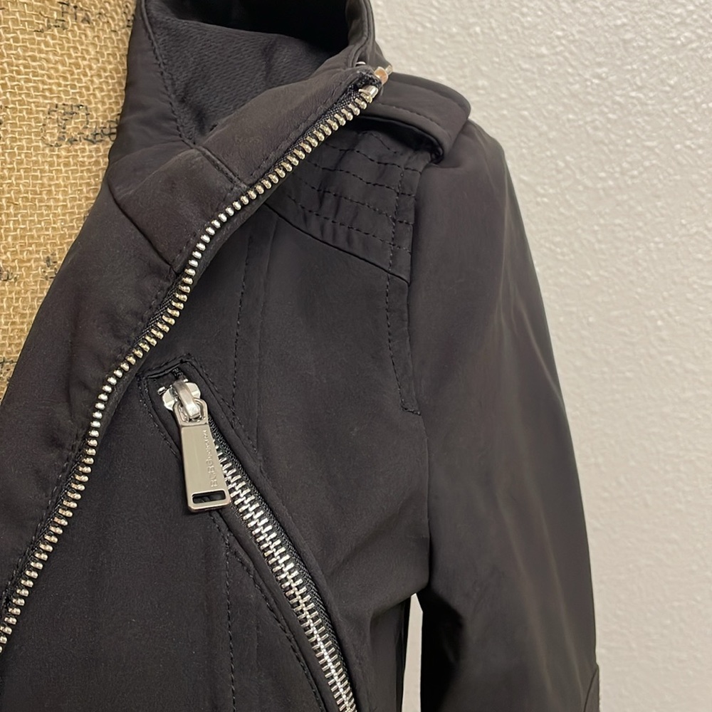 Bcbgeneration Softshell Full Zip Hooded Long Jack… - image 3